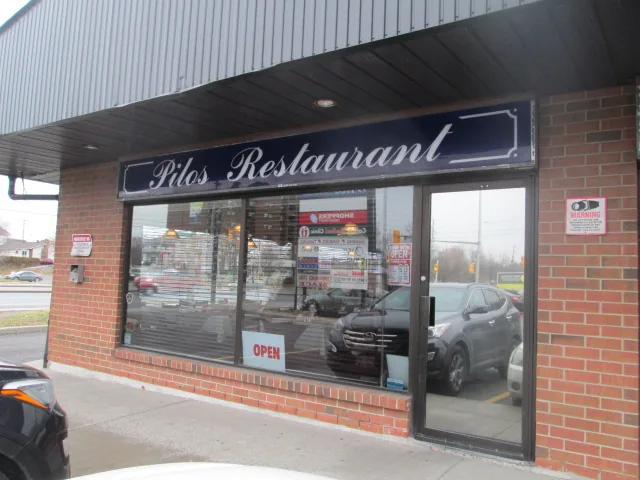 The storefront at 876 Montreal Road with its Pilos Restaurant sign